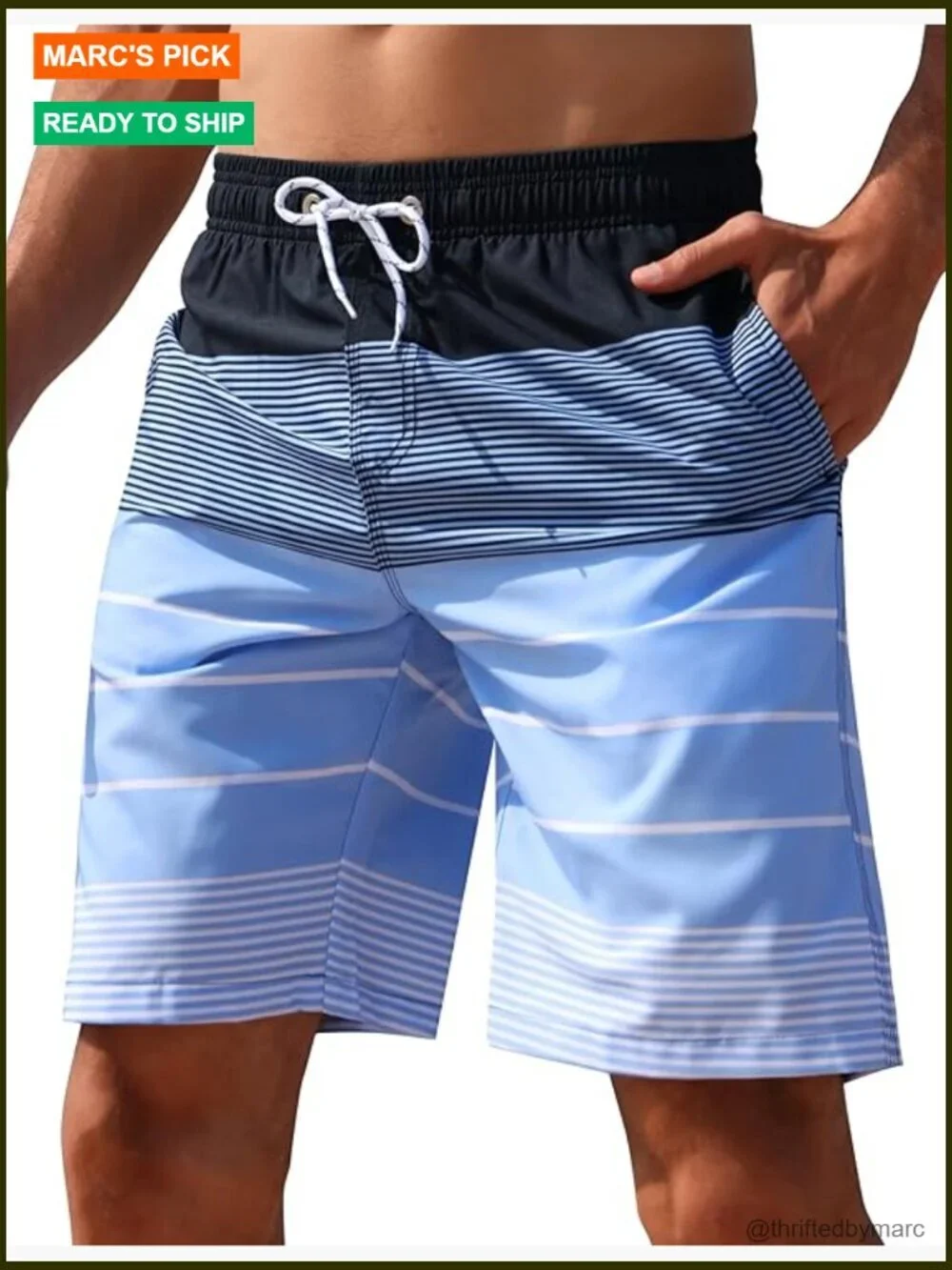 Men's Quick Dry Swim Trunks Board Shorts with Mesh Lining 9